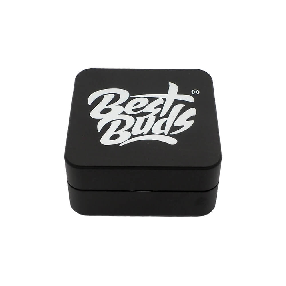 Grinder Best Buds Flat Square Aluminium Onyx