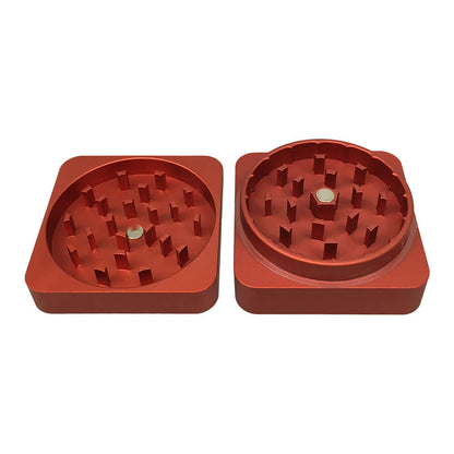 Grinder Best Buds Flat Square Aluminium Rust