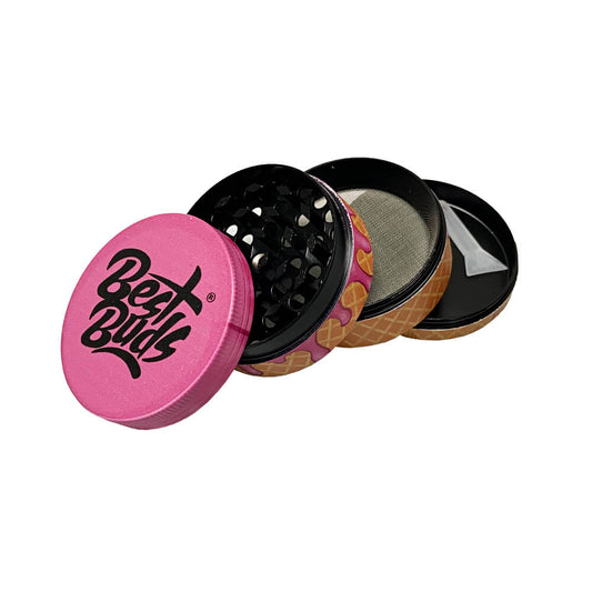 Grinder Best Buds Gelato Raspberry Cone