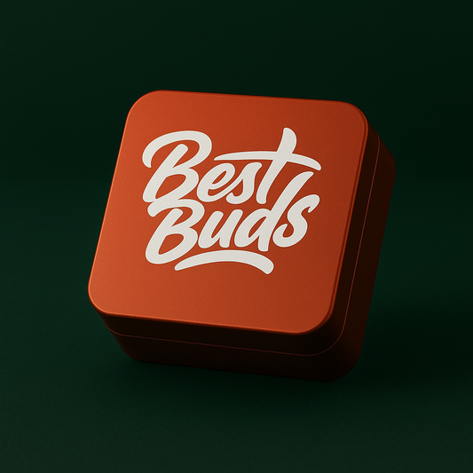 Grinder Best Buds Flat Square Aluminium Rust