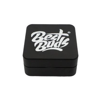 Grinder Best Buds Flat Square Aluminium Onyx